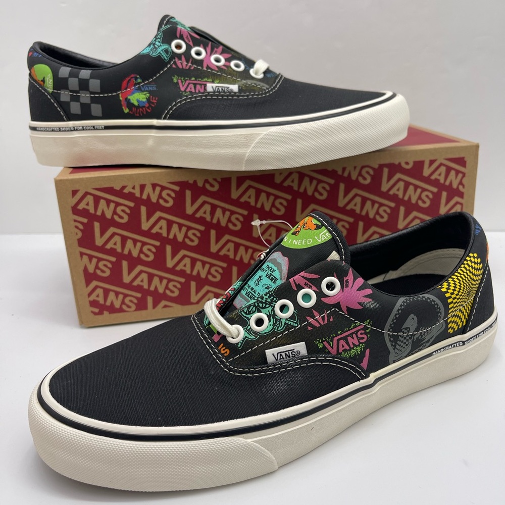 Vans • Men’s Era Sf
(V66) Black/Multi Sneakers 
VN0A3MUHW95